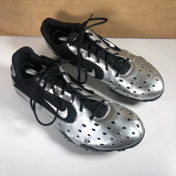 Nike Zoom Rival Bowerman Series Mens Size 10 Track Shoes 311894-011 Blk/Silver - Picture 1 of 13